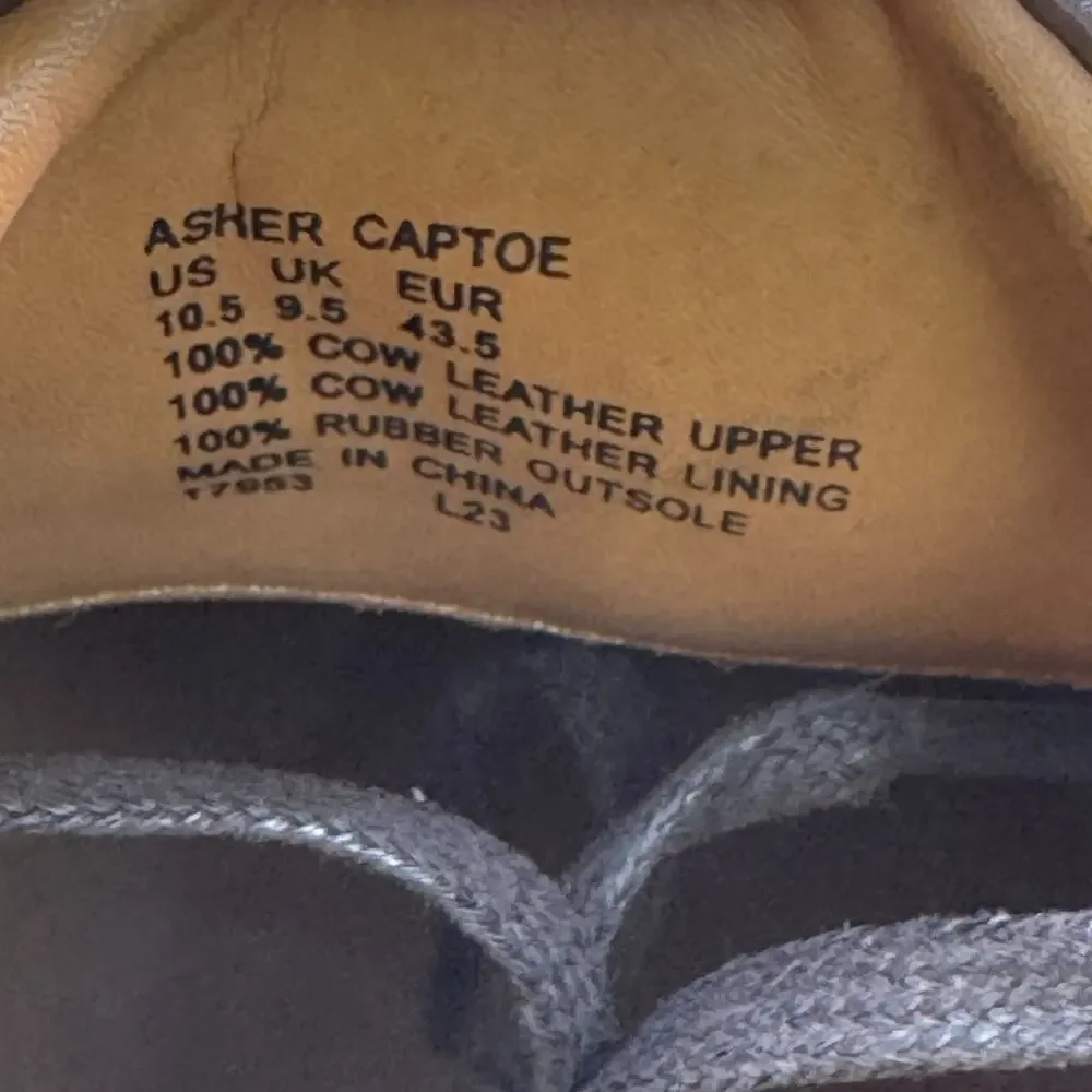 Polo Ralph Lauren Asher‎ Cap Toe Derby Shoes Men’s Size 10.5 Dark Brown $195 NEW